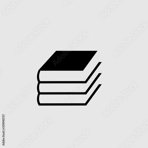 Book vector icon.  Filled flat sign for mobile concept and web design. books glyph icon. Symbol, logo illustration. Vector graphics.