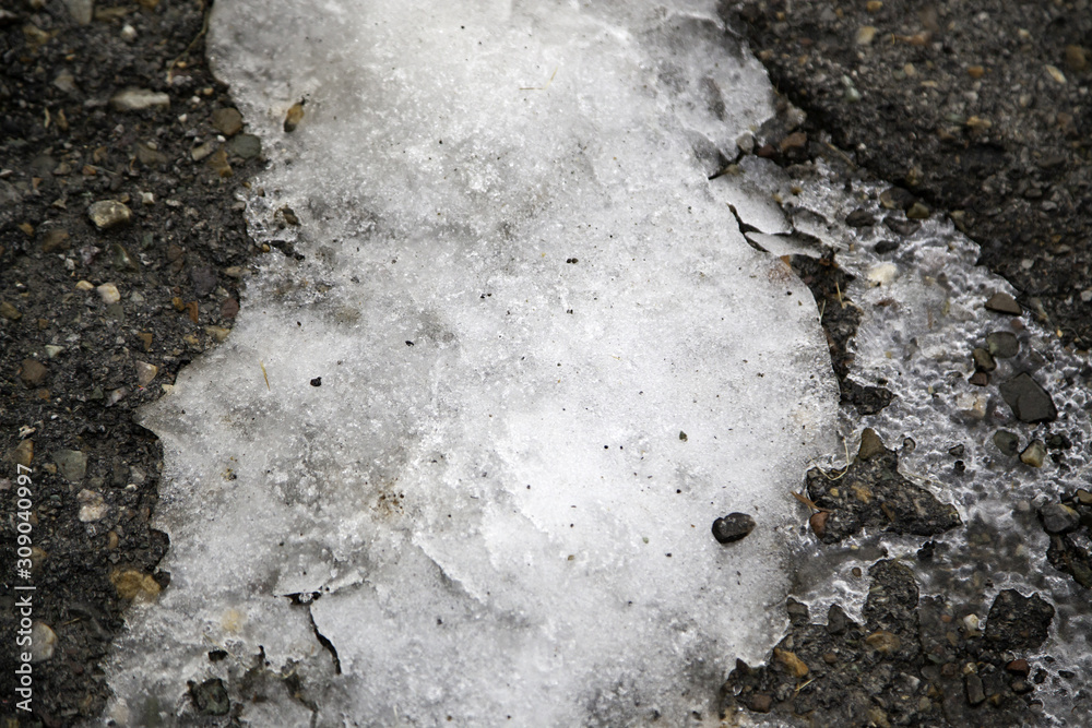 Frozen ground ice