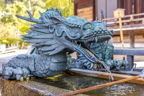 Dragon fountain in Kiyomizudera Temple, Kyoto, Japan