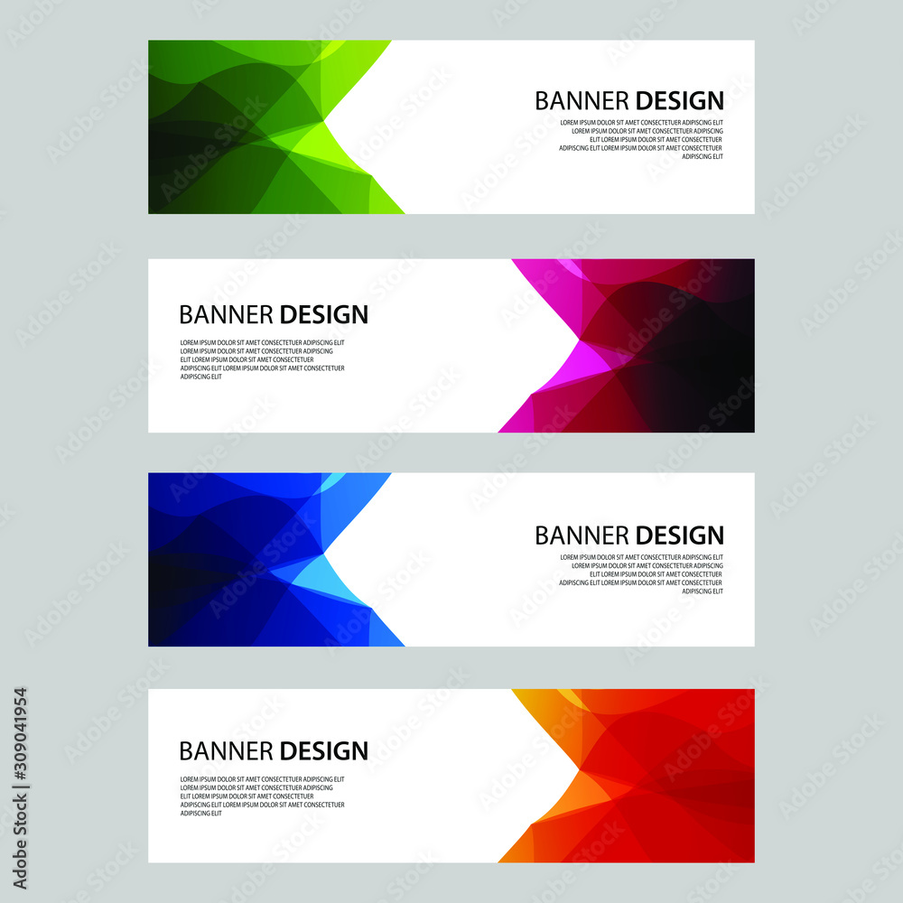 Fototapeta premium Vector Abstract design banner web template
