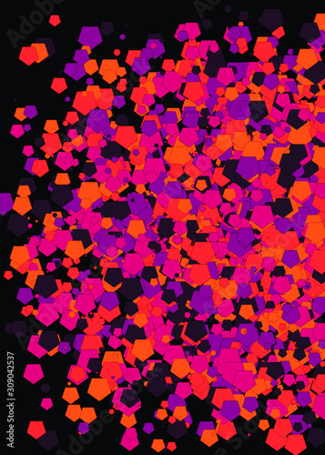 Colorful Universe Distribution Computational Generative Art background illustration © vector_master