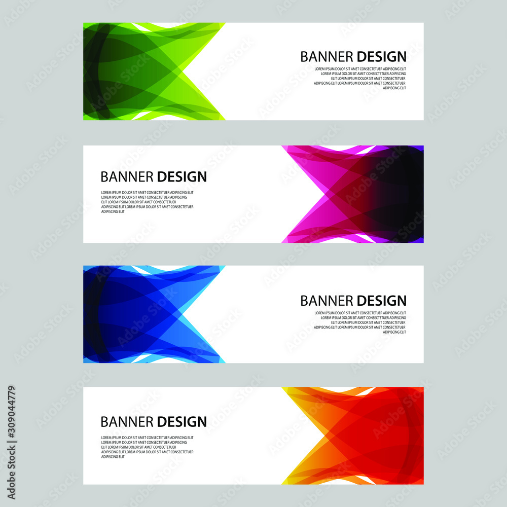Fototapeta premium Vector Abstract design banner web template