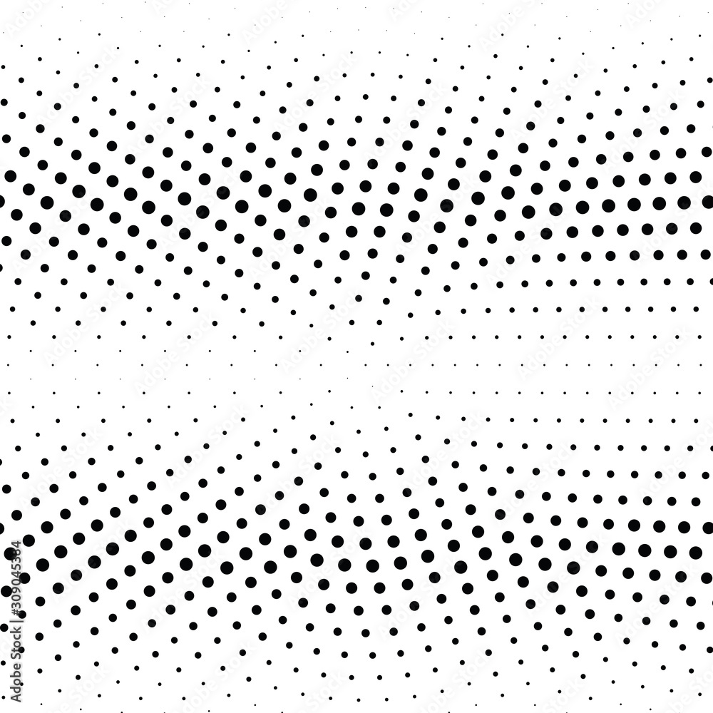 Abstract halftone dotted background. Monochrome pattern with dot and circles.  Vector modern pop art texture for posters, sites, business cards, cover postcards, interior design, labels, stickers.