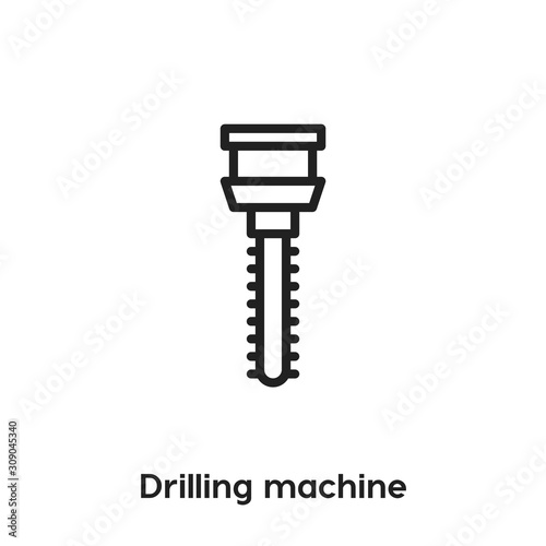 drilling machine icon vector. drilling machine icon vector symbol illustration. Modern simple vector icon for your design. drilling machine icon vector	