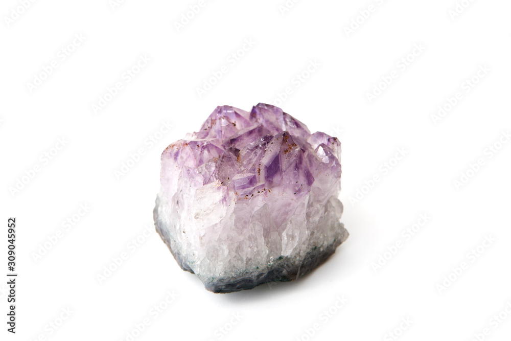 amethyst stone isolated on white background amethyst stone isolated on white background