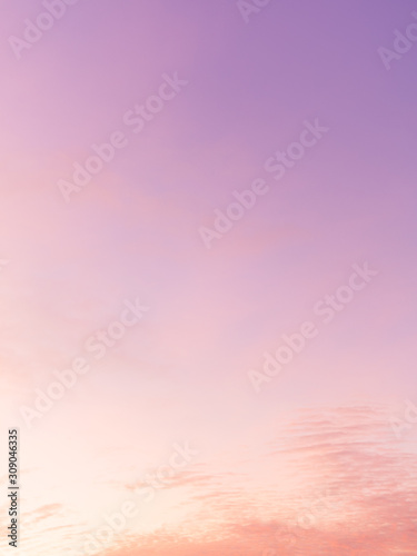Fototapeta Naklejka Na Ścianę i Meble -  Gorgeous pink, coral and violet sunset with clouds. Colorful sky.