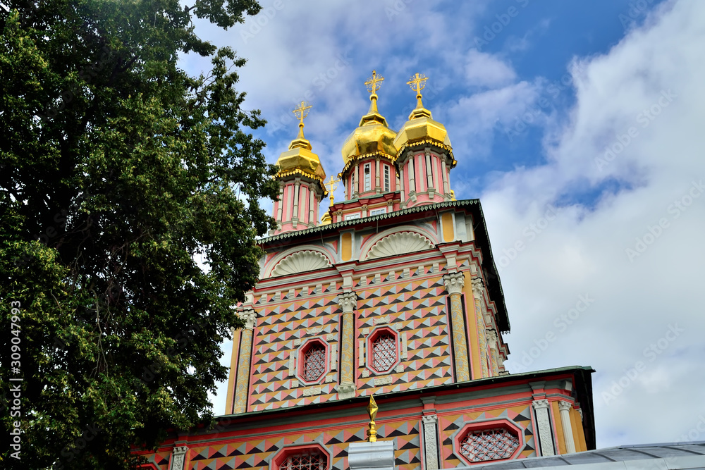 Sergiev Posad, Moscow region, Russia - August 15, 2019: Trinity-Sergiev Lavra, Church of the Nativity of St. John the Baptist