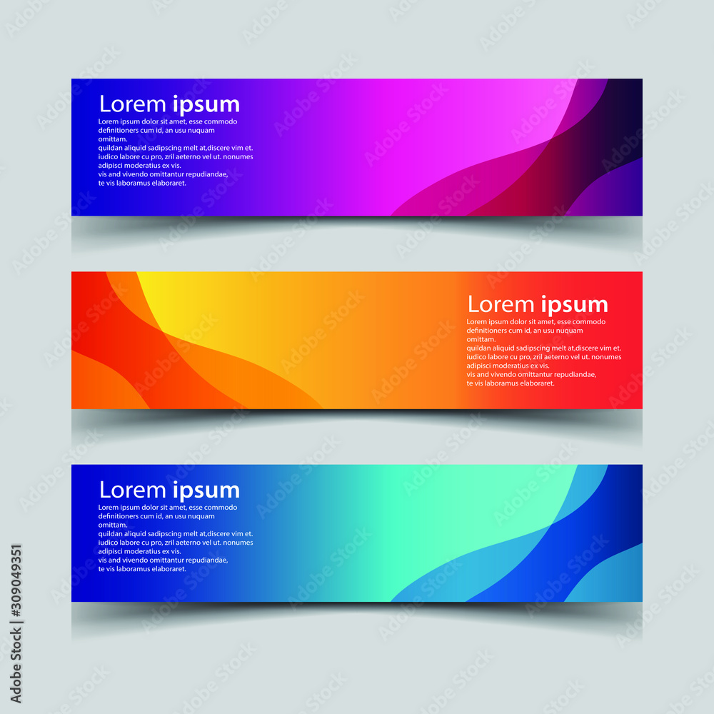 Fototapeta premium Vector Abstract design banner web template