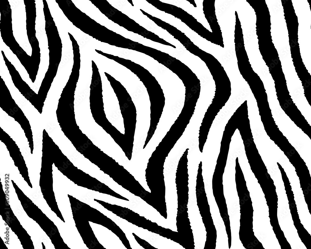Full seamless wallpaper for zebra and tiger stripes animal skin pattern. Black and white design for textile fabric printing. Fashionable and home design fit. Full seamless wallpaper for zebra and tiger stripes animal skin pattern. Black and white design for textile fabric printing. Fashionable and home design fit.