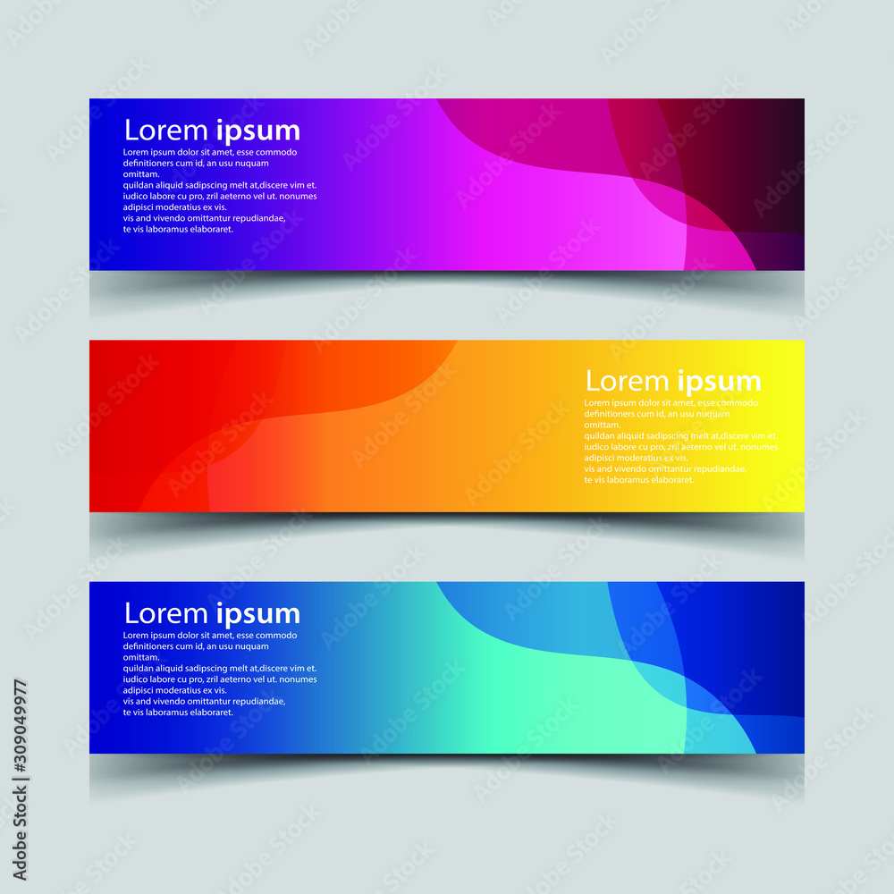 Fototapeta premium Vector Abstract design banner web template