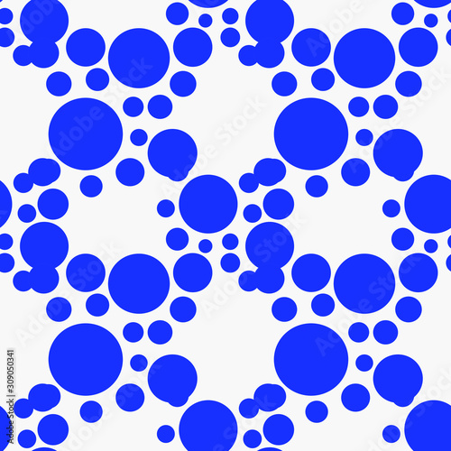 abstract seamless pattern with blue circles