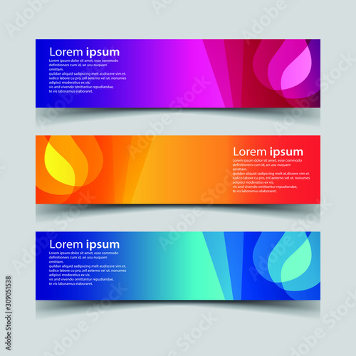 Vector Abstract design banner web template