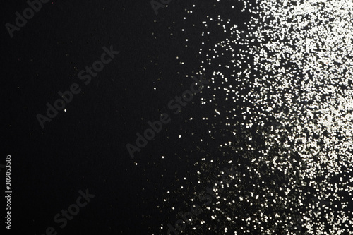 Silver glitter background