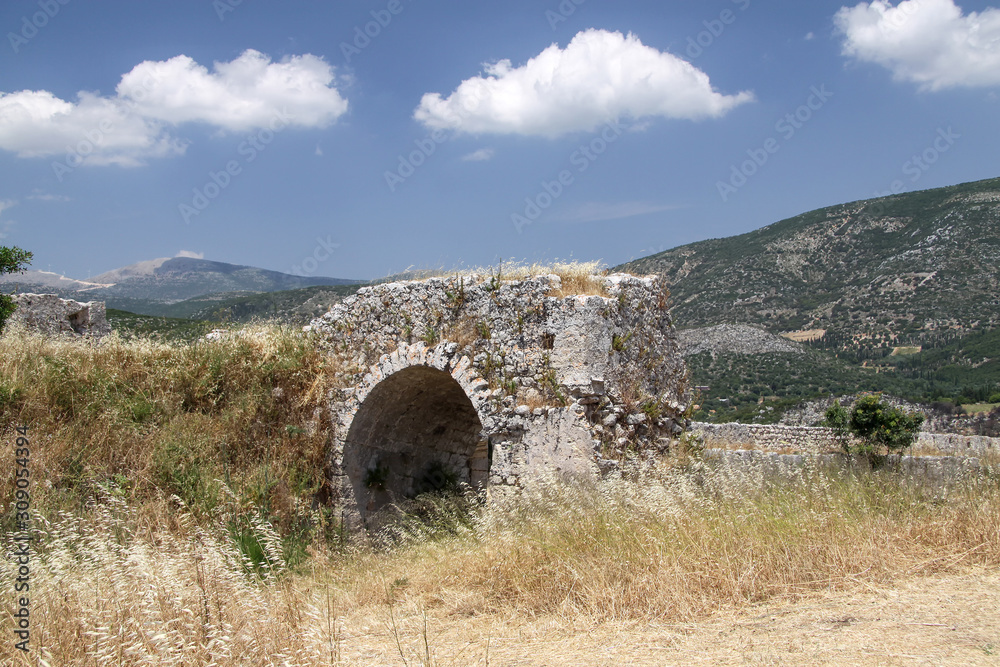 Ruins of the fortress of St. George on the island of Kefalonia Ruins of the fortress of St. George on the island of Kefalonia