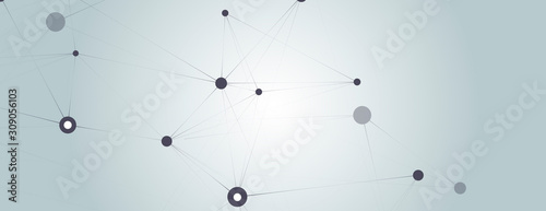 Abstract background with molecular structures. Molecules, DNA, genetic engineering. biology concept. Vector EPS10