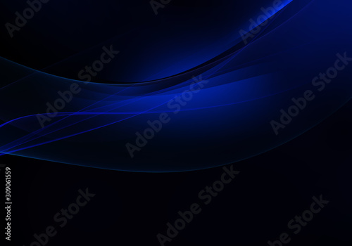 Abstract background waves. Royal blue abstract background for wallpaper or business card