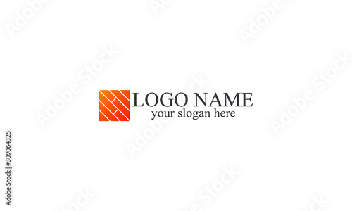creative simple abstract Vector logo template. Logo design for parquet, laminate, flooring, tiles. Wood floors