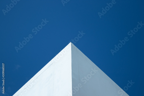 simple pyramid building with a sky background