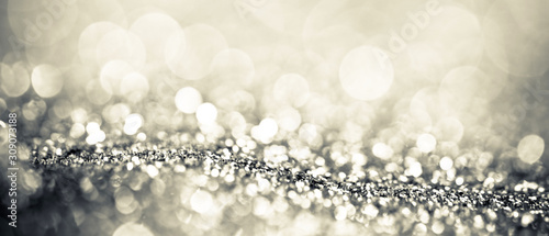 bokeh christmas lights background banner