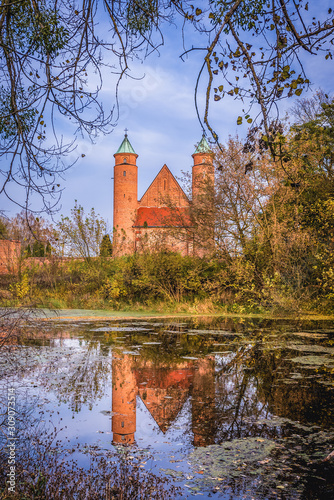 St John the Baptist Roman Catholic church in Brochow village in Sochaczew County near Warsaw city, Poland photo