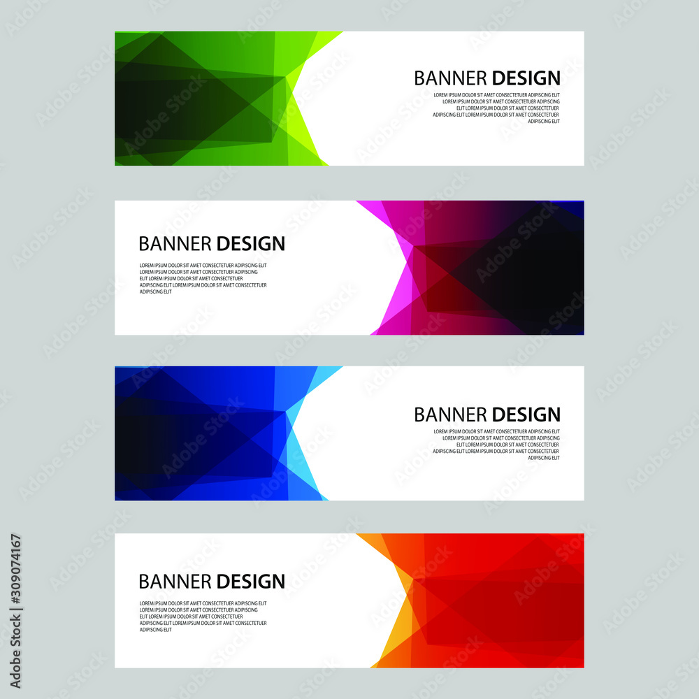Vector Abstract design banner web template Vector Abstract design banner web template