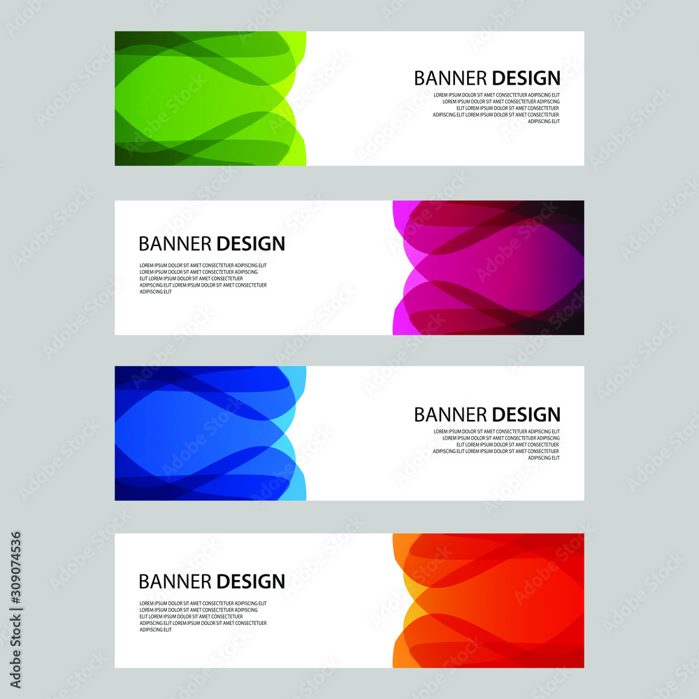 Fototapeta premium Vector Abstract design banner web template