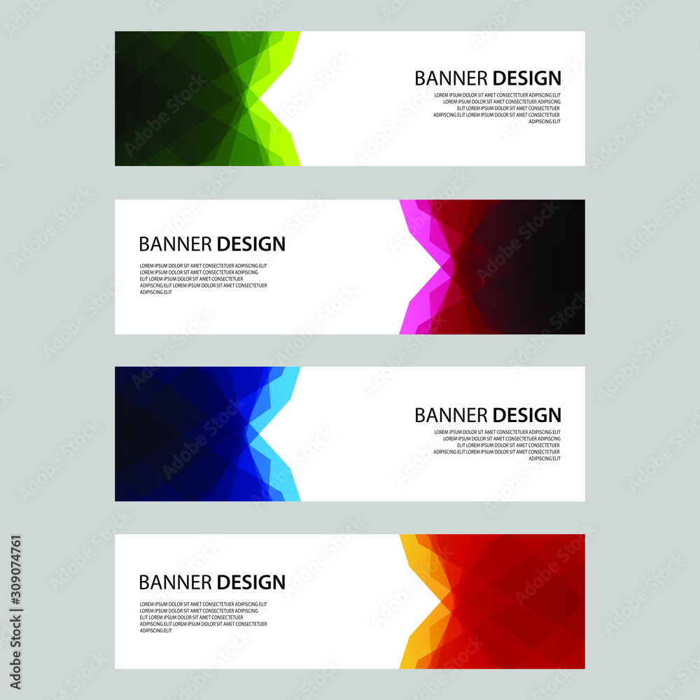 Vector Abstract design banner web template Vector Abstract design banner web template