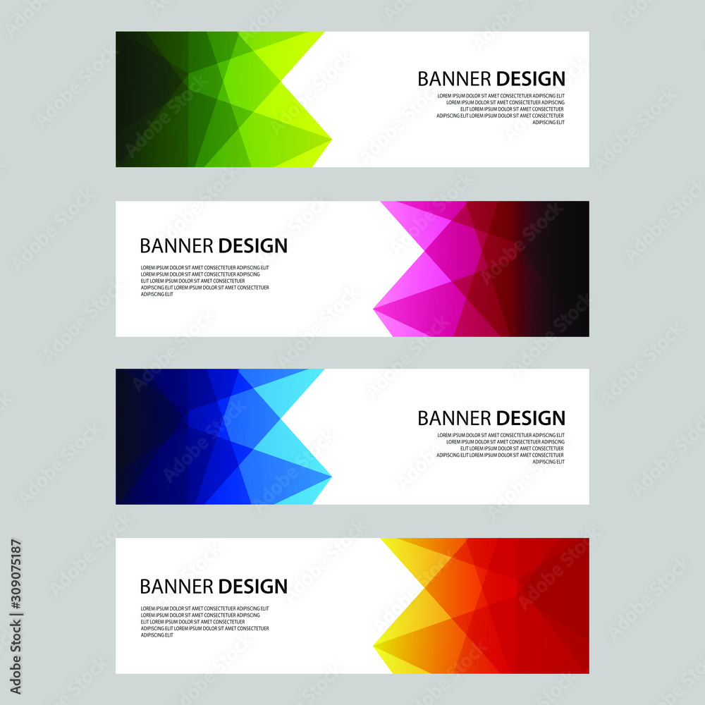 Vector Abstract design banner web template Vector Abstract design banner web template