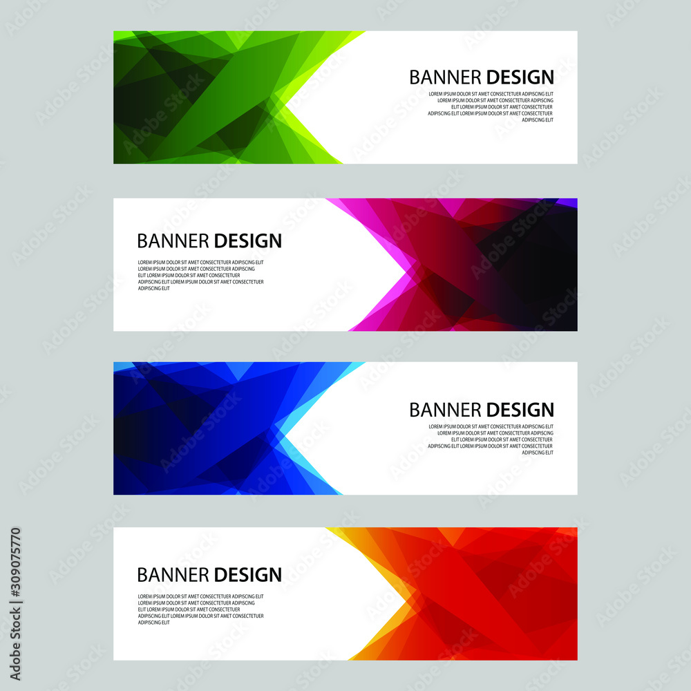 Fototapeta premium Vector Abstract design banner web template