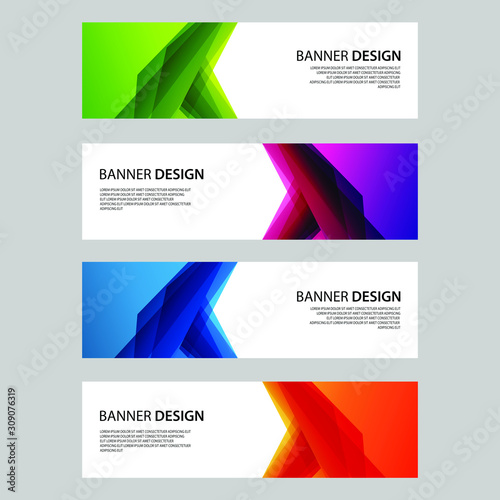 Vector Abstract design banner web template
