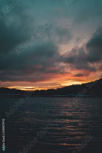 sunset over the sea © Hamilton