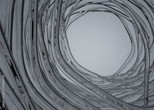 glass tubes rotating abstract background