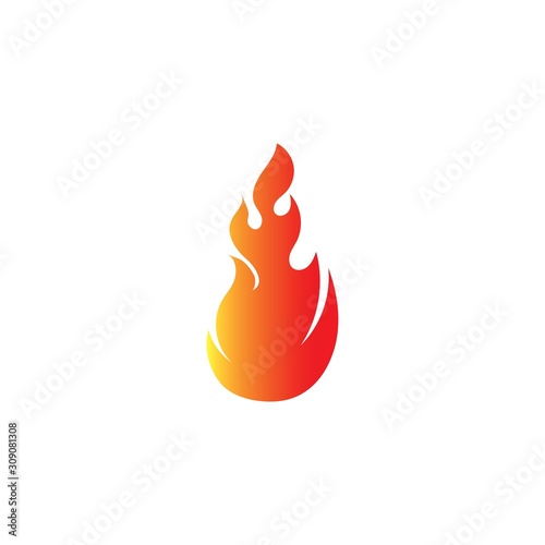 Fire flame vector illustration design template logo icone