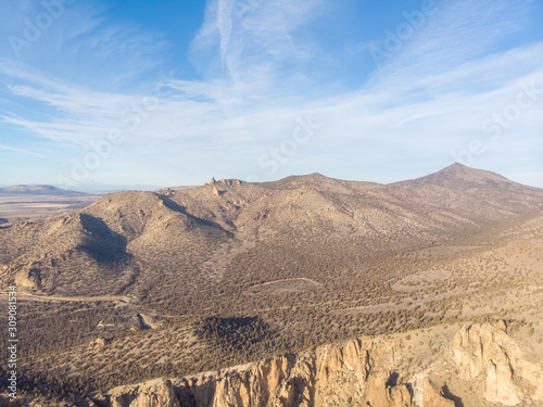 Cliffs of a huge canyon with a river  usa  top view  Beautiful nature