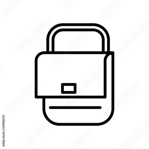 postal service handbag isolated icon