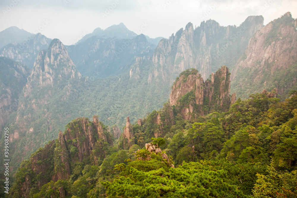 Huangshan mountain, Sunrise, Anhui, China