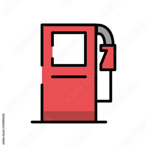 fuel oil station service icon