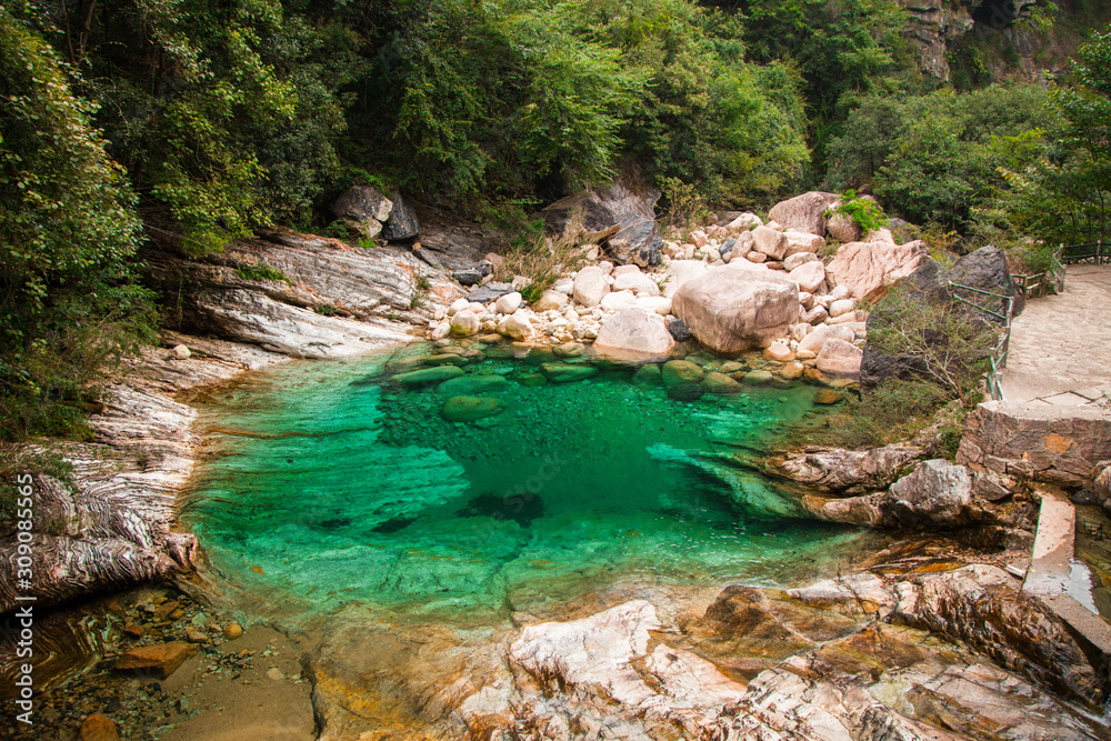 Jiulong Waterfall, Huangshan Scenic Area, Anhui, China Jiulong Waterfall, Huangshan Scenic Area, Anhui, China
