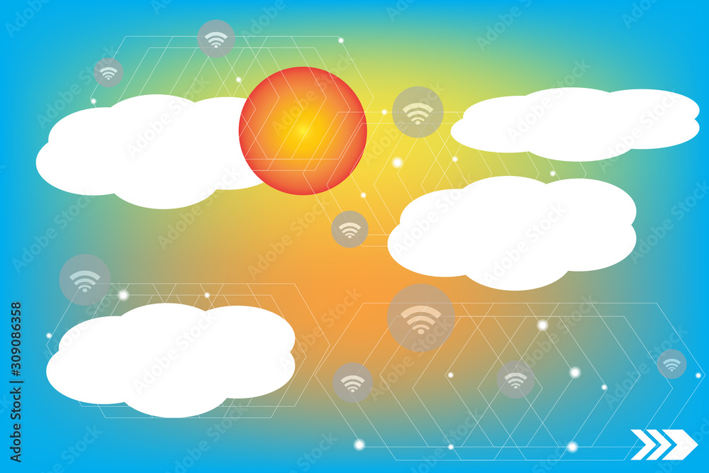 Wireless internet signal in the sky Wireless internet signal in the sky