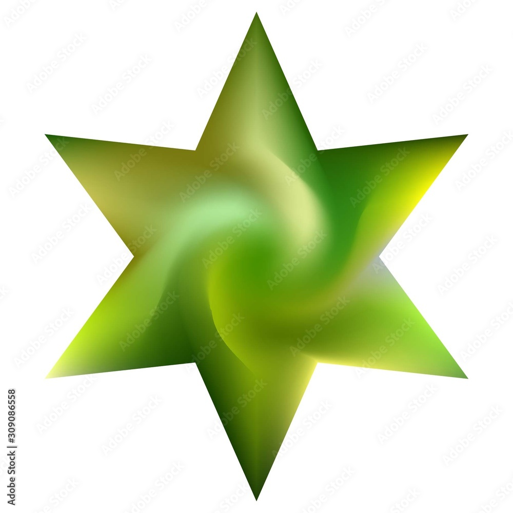 Obraz premium Colorful background in the form of hexagram.