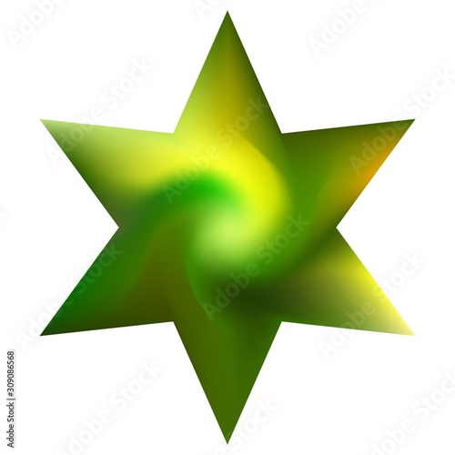 Abstract background in the form of hexagram.