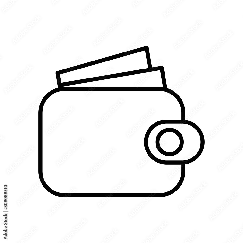 wallet money economy isolated icon wallet money economy isolated icon