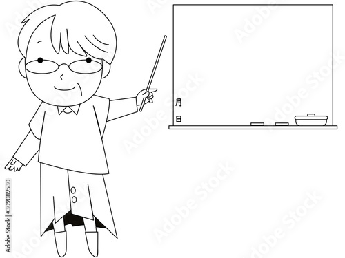 中年女性講師の授業