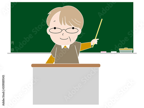 中年女性講師の授業