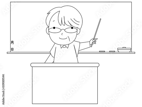 中年女性講師の授業