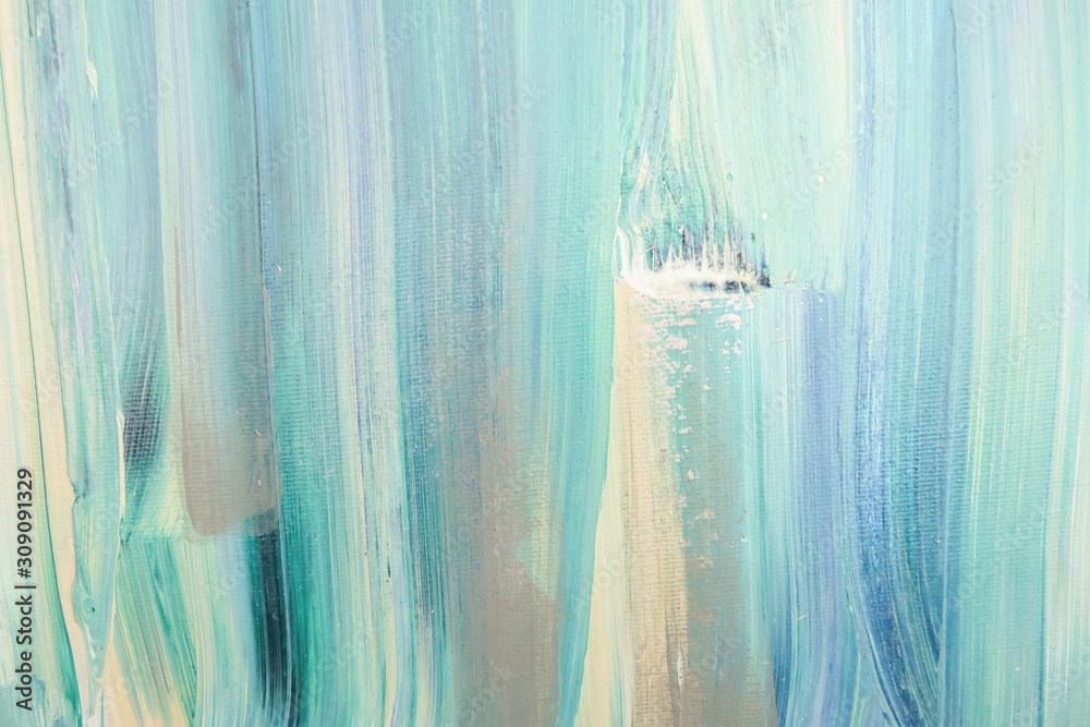 Fototapeta Abstract oil paint texture on canvas, background