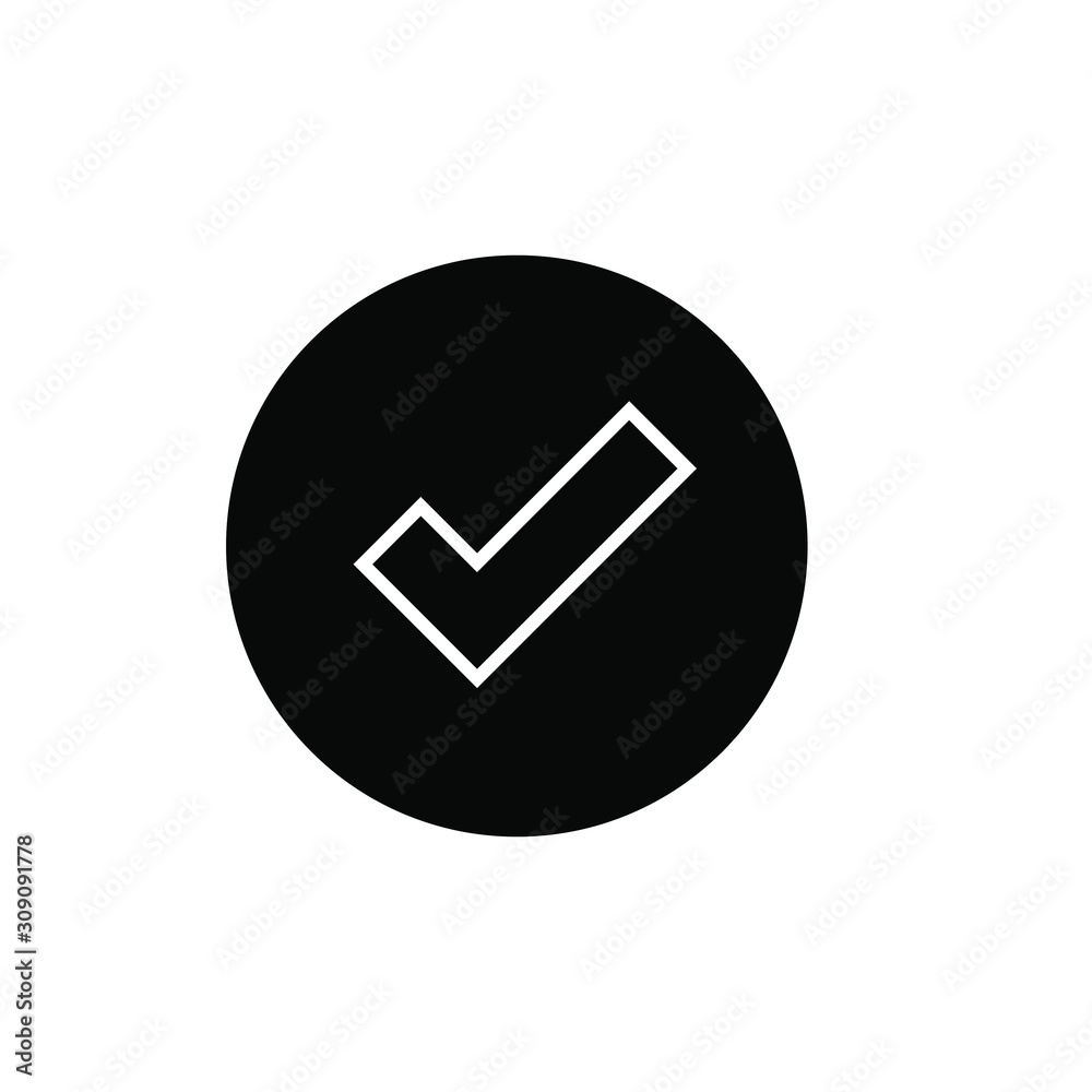 Check mark icon vector design template Check mark icon vector design template