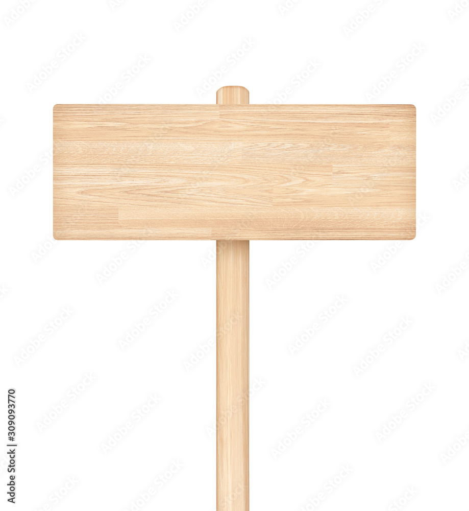 Wooden sign isolated on white with clipping path Wooden sign isolated on white with clipping path