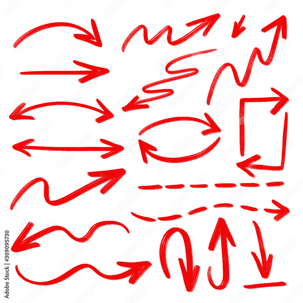 Hand drawn arrow vector icons set. sketch arrow design for business plan and education. Hand drawn arrow vector icons set. sketch arrow design for business plan and education.