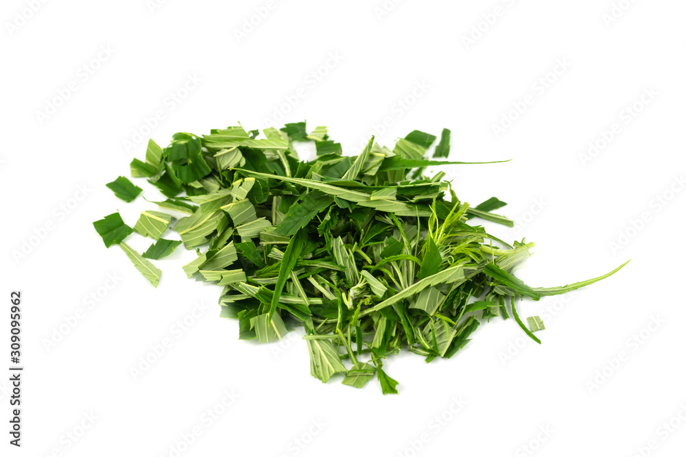 Green marijuana leaves is herbs for cancer treatment isolated over white background Green marijuana leaves is herbs for cancer treatment isolated over white background